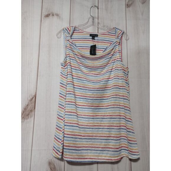 Lane Bryant Shirt Ladies 10 Sleeveless Semi‎ Sheer - Picture 1 of 6